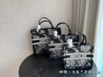 Dior Three-dimensional embroidery Book tote shopping bags black size:  26.5*21cm/36*28 cm/41*35cm - 图片 2