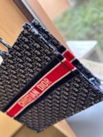 Dior Three-dimensional flocking embroidery tote bag size: 35cm/ 41cm - 图片 4