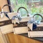 Dior embroidery tote bag size: 20cm/35cm/41cm