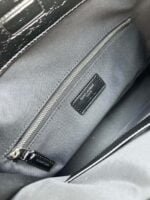 YSL NIKI Wrinkled retro oil wax skin Shoulder and backbody tote bag black 577999 size: 33*27*11.5 cm - 图片 5