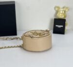 YSL round bun bag with chain strap apricot size: 17cm - 图片 4