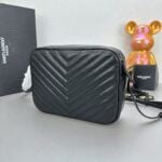 YSL MONOGRAM SAINT LAURENT LOU quilted leather camera bag black with gold hardware 520534 size: 23*16*6CM - 图片 8