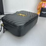 YSL MONOGRAM SAINT LAURENT LOU quilted leather camera bag black with gold hardware 520534 size: 23*16*6CM - 图片 9