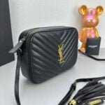 YSL MONOGRAM SAINT LAURENT LOU quilted leather camera bag black with gold hardware 520534 size: 23*16*6CM - 图片 2