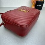 YSL MONOGRAM SAINT LAURENT LOU quilted leather camera bag red with gold hardware 520534 size: 23*16*6CM - 图片 3