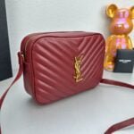 YSL MONOGRAM SAINT LAURENT LOU quilted leather camera bag red with gold hardware 520534 size: 23*16*6CM - 图片 2