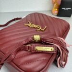 YSL MONOGRAM SAINT LAURENT LOU quilted leather camera bag red with gold hardware 520534 size: 23*16*6CM - 图片 8