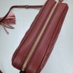 YSL MONOGRAM SAINT LAURENT LOU quilted leather camera bag red with gold hardware 520534 size: 23*16*6CM - 图片 9