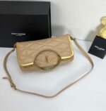 YSL23 New arrival Handbag Crossbody bag apricot 71314 size: 25*20cm