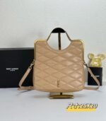 YSL23 New arrival Handbag Crossbody bag apricot 71314 size: 25*20cm - 图片 8
