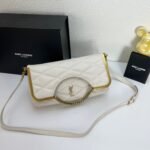 YSL23 New arrival Handbag Crossbody bag white 71314 size: 25*20cm