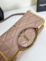 YSL23 New arrival Handbag Crossbody bag Leather pink 71314 size: 25*20cm - 图片 2