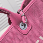 Chanel new beach bag denim bag pink with little wallet size: 48*38*30*14cm - 图片 5