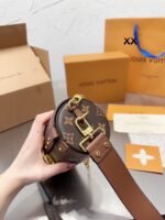 Louis Vuitton / LV prefall papillon trunk monogram round flip latch design crossbody bag - 图片 8