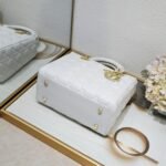 Dior my lady Five-checked sheepskin Shoulder handbag size: 24*11*20cm - 图片 4