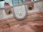 Chanel canvas tote bag Pink light gold size: 38cm - 图片 9
