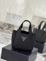 Prada Litchi print calf mini Picotin bag size:15.5*18*10cm