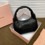 Miuwander lambskin matelasse texture embroidery Handbag  size: 22cm