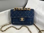 Chanel 23s denim postman cover bag 尺寸：14*19*6cm