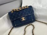 Chanel 23s denim postman cover bag 尺寸：14*19*6cm - 图片 2