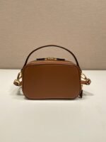 Prada calfskin Mini handbag brown 1bh203 size:18.5*13*6.5cm - 图片 4