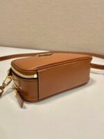 Prada calfskin Mini handbag brown 1bh203 size:18.5*13*6.5cm - 图片 5