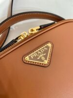 Prada calfskin Mini handbag brown 1bh203 size:18.5*13*6.5cm - 图片 7