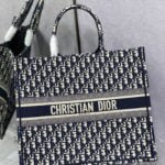 Dior oblique Letter stripe tote oversize shopping bag size:42*18*35cm