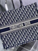 Dior oblique Letter stripe tote oversize shopping bag size:42*18*35cm - 图片 2