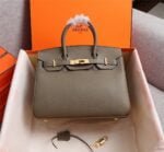 Hermès Lychee pattern Elephant grey handbag size: 25cm/30cm/35cm