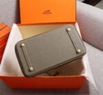 Hermès Lychee pattern Elephant grey handbag size: 25cm/30cm/35cm - 图片 3