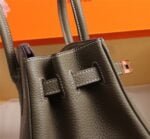 Hermès Lychee pattern Elephant grey handbag size: 25cm/30cm/35cm - 图片 4