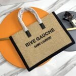 Rive gauche knit tote bag size 48×36×16cm
