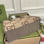 Gucci 703974 Apricot large g cloth tote bag - 图片 5