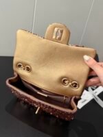 CHANEL 25p CF Super Flash Gold sequined beads 14cm*21cm*8cm - 图片 7