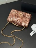 CHANEL 25p CF Super Flash Gold sequined beads 14cm*21cm*8cm - 图片 10