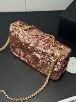 CHANEL 25p CF Super Flash Gold sequined beads 14cm*21cm*8cm - 图片 3